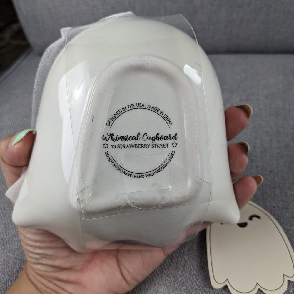 Ghost-Shaped Ceramic Measuring Cups Set - White - Picture 4 of 5